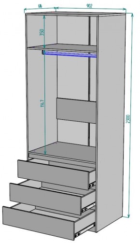 Шкаф Мальта H171 в Качканаре - kachkanar.mebel24.online | фото 2