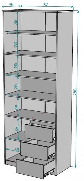 Шкаф Мальта H190 в Качканаре - kachkanar.mebel24.online | фото 2