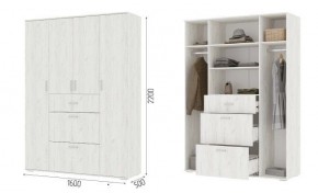 Шкаф Нельсон ШК03 Дуб крафт белый в Качканаре - kachkanar.mebel24.online | фото 2