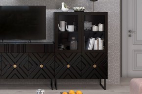 Шкаф низкий (2 стеклодвери) Марсель в Качканаре - kachkanar.mebel24.online | фото 3