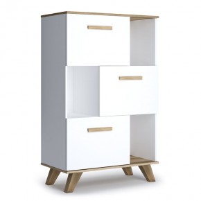 Шкаф низкий с нишами Вега Скандинавия в Качканаре - kachkanar.mebel24.online | фото 1