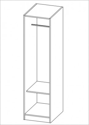 Шкаф ОРИОН однодверный, цвет белый в Качканаре - kachkanar.mebel24.online | фото 2