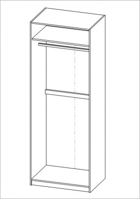 Шкаф ПЕГАС двухдверный, цвет белый в Качканаре - kachkanar.mebel24.online | фото 3