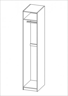 Шкаф ПЕГАС однодверный, цвет белый в Качканаре - kachkanar.mebel24.online | фото 3