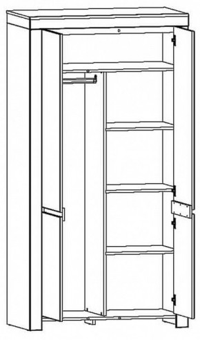 Шкаф платяной Taurus в Качканаре - kachkanar.mebel24.online | фото 3