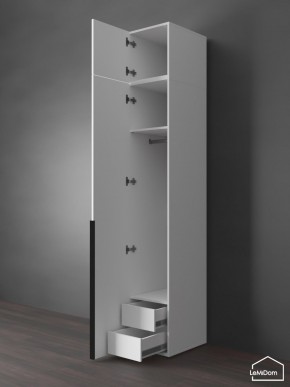 Шкаф с антресолью Linnea MHR-1A-3 2450х400х510 (Белый-М 11.1.2) в Качканаре - kachkanar.mebel24.online | фото 6