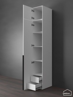 Шкаф с антресолью Linnea MHR-1A-4 2450х400х510 (Белый-М 11.1.1) в Качканаре - kachkanar.mebel24.online | фото 5