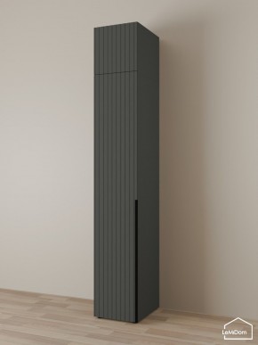 Шкаф с антресолью Linnea MHR-1A-4 2450х400х510 (Графит-М 11.1.25) в Качканаре - kachkanar.mebel24.online | фото 1