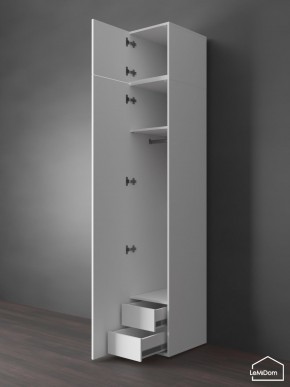 Шкаф с антресолью Linnea MHR-1POA-3 2450х400х510 (Белый-М 11.1.2) в Качканаре - kachkanar.mebel24.online | фото 6