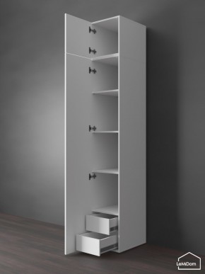 Шкаф с антресолью Linnea MHR-1POA-4 2450х400х510 (Белый-М 11.1.2) в Качканаре - kachkanar.mebel24.online | фото 5
