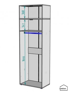 Шкаф с антресолью Linnea MHR-2A-1 2450х800х510 (Белый-М 11.1.1) в Качканаре - kachkanar.mebel24.online | фото 3