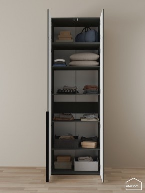 Шкаф с антресолью Linnea MHR-2A-2 2450х800х510 (Графит-М 11.1.25) в Качканаре - kachkanar.mebel24.online | фото 4
