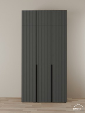 Шкаф с антресолью Linnea MHR-3A-1 2450х1200х510 (Графит-М 11.1.25) в Качканаре - kachkanar.mebel24.online | фото 1