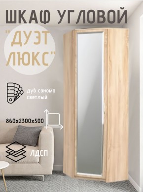 Шкаф угловой Дуэт Люкс с зеркалом в Качканаре - kachkanar.mebel24.online | фото