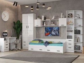 ВЕГА NEW Шкаф (Белый глянец/белый) в Качканаре - kachkanar.mebel24.online | фото 3