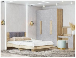 Спальня ТЕСС (Дуб крафт золотой/Пепельный светлый) в Качканаре - kachkanar.mebel24.online | фото