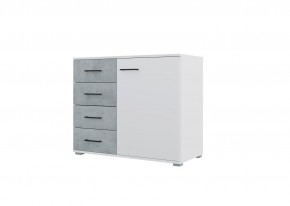 Спальный гарнитур NOVA (модульный) белый/бетон в Качканаре - kachkanar.mebel24.online | фото 7