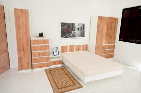 Спальный гарнитур Парус (Белый/Вотан) 1400 (Вариант-2) в Качканаре - kachkanar.mebel24.online | фото