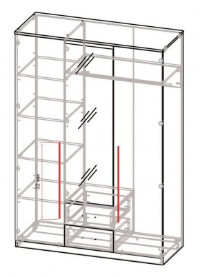 Спальный гарнитур Роксана (модульный) ЯШС в Качканаре - kachkanar.mebel24.online | фото 5