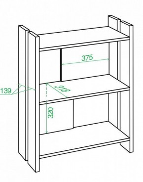 Стеллаж Домино Лайт СТЛ-ОН в Качканаре - kachkanar.mebel24.online | фото 2