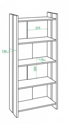 Стеллаж Домино Лайт СТЛ-ОВ в Качканаре - kachkanar.mebel24.online | фото 2