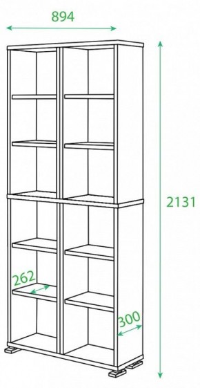 Стеллаж Домино нельсон ПУ-30-1 в Качканаре - kachkanar.mebel24.online | фото 2