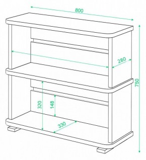 Стеллаж Домино СБ-25/2 в Качканаре - kachkanar.mebel24.online | фото 3