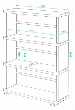 Стеллаж Домино СБ-25/3 в Качканаре - kachkanar.mebel24.online | фото 3
