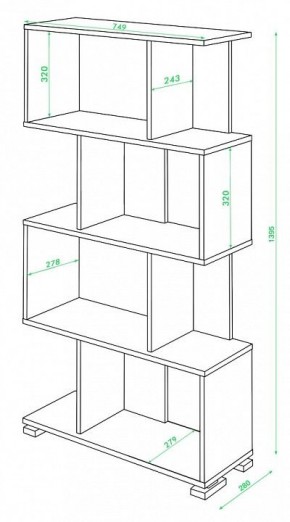 Стеллаж Домино СЛ-5-4 в Качканаре - kachkanar.mebel24.online | фото 2