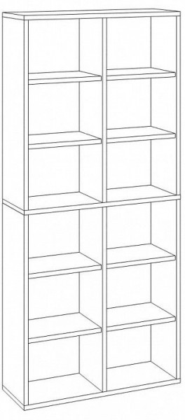 Стеллаж Домино СУ(ш2в2) в Качканаре - kachkanar.mebel24.online | фото 3