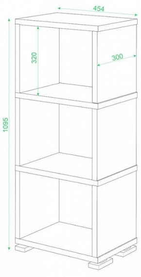Стеллаж-колонка Домино Лайт СБ-15/3 в Качканаре - kachkanar.mebel24.online | фото 2