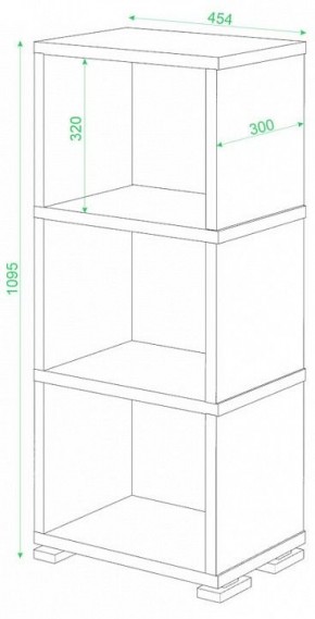 Стеллаж-колонка Домино СБ-15/3 в Качканаре - kachkanar.mebel24.online | фото 3