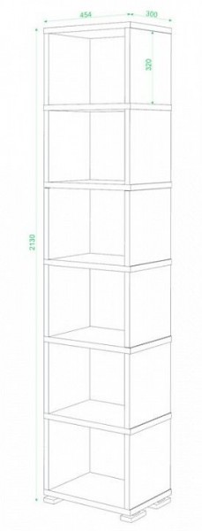 Стеллаж-колонка СБ-15/6 в Качканаре - kachkanar.mebel24.online | фото 2