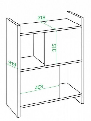 Стеллаж комбинированный Домино Лайт СТЛ-3Н в Качканаре - kachkanar.mebel24.online | фото 2