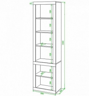 Стеллаж комбинированный Toivo ВтВ в Качканаре - kachkanar.mebel24.online | фото 2