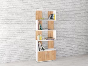 Стеллаж Ромео-2 дуб крафт золотой/белый в Качканаре - kachkanar.mebel24.online | фото