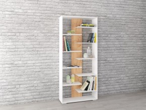 Стеллаж Ромео-3 дуб крафт золотой/белый в Качканаре - kachkanar.mebel24.online | фото