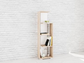 Стеллаж Ромео-6 Дуб сонома/Белый в Качканаре - kachkanar.mebel24.online | фото