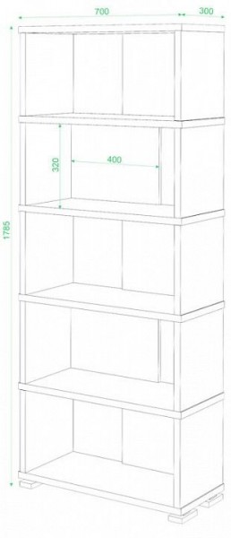 Стеллаж СБ-10/5 в Качканаре - kachkanar.mebel24.online | фото 2