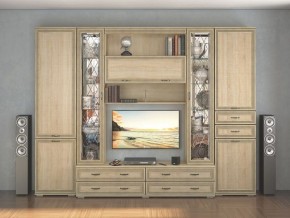 Стенка Ливорно дуб сонома в Качканаре - kachkanar.mebel24.online | фото 1