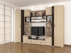 Стенка Оскар-18-1 дуб сонома-венге в Качканаре - kachkanar.mebel24.online | фото