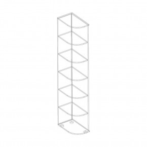 СТИЛ Стеллаж угловой в Качканаре - kachkanar.mebel24.online | фото 2