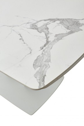 Стол ALATRI 120 GLOSS STATUARIO WHITE SOLID CERAMIC / WHITE, ®DISAUR в Качканаре - kachkanar.mebel24.online | фото 10