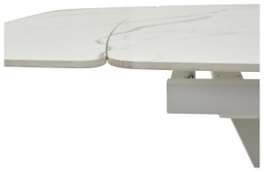 Стол ALATRI 120 GLOSS STATUARIO WHITE SOLID CERAMIC / WHITE, ®DISAUR в Качканаре - kachkanar.mebel24.online | фото 3