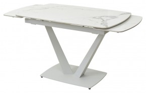 Стол ALATRI 120 GLOSS STATUARIO WHITE SOLID CERAMIC / WHITE, ®DISAUR в Качканаре - kachkanar.mebel24.online | фото 8