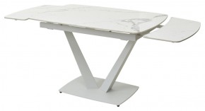 Стол ALATRI 120 GLOSS STATUARIO WHITE SOLID CERAMIC / WHITE, ®DISAUR в Качканаре - kachkanar.mebel24.online | фото 9