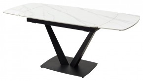 Стол ALATRI 120 MATT WHITE MARBLE SOLID CERAMIC / BLACK, ®DISAUR в Качканаре - kachkanar.mebel24.online | фото 10