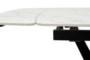 Стол ALATRI 120 MATT WHITE MARBLE SOLID CERAMIC / BLACK, ®DISAUR в Качканаре - kachkanar.mebel24.online | фото 5