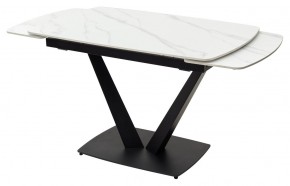 Стол ALATRI 120 MATT WHITE MARBLE SOLID CERAMIC / BLACK, ®DISAUR в Качканаре - kachkanar.mebel24.online | фото 8