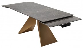 Стол ALES 180 BLACK GRAVE SOLID CERAMIC, керамика / бронзовый, ®DISAUR в Качканаре - kachkanar.mebel24.online | фото 9